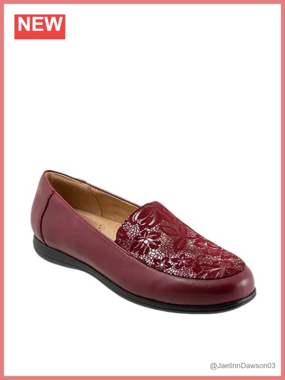 Trotters Women's Leather Pull-On Loafer Flats with Cushioned Insole